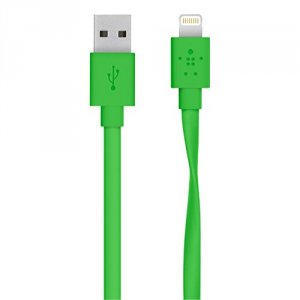 Belkin F8J148BT04-GRN Mixitflat Lightning To Usb Cable, Green