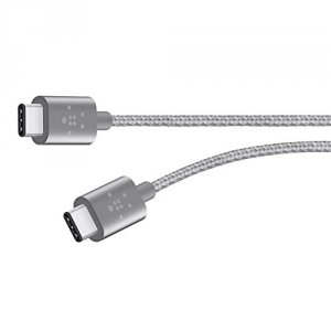 Belkin F2CU041BT06-GRY Cable,premium,usb 2.0,type C-type C,3a,6 ,gray