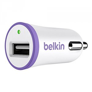 Belkin F8J054BTPUR Single Micro Car Charger,ipad,5v,2.4a,purple