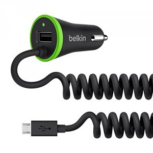 Belkin F8M890BT04-BLK Car Charger For Android Phonetablet,17w,4 Feet,b