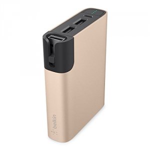 Belkin F8M992BTGLD Power Pack 6000,wmicrousb And Lightning Cable, Gold