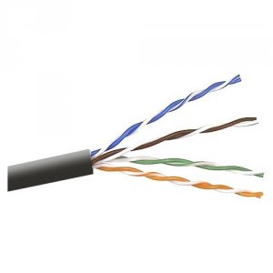 Belkin TAA504-1000BK-P Taa Cat5e Solid Bulk Cable,4pr;24awg; 1