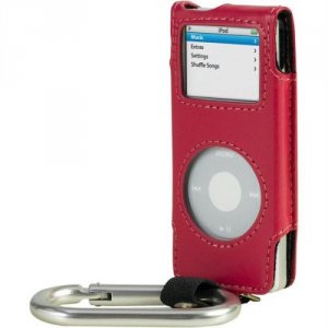 Belkin F8Z057-FB Ipod Nano Caribiner Case  Fuschiablack