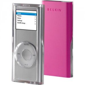 Belkin F8Z154-PKC Ipod Nano 2g Acrylic Case  Wtexture; Pinkcloud