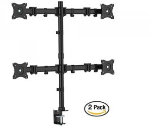 Kantek MA240 Quad Monitor Arm With Articulating Joints. For 4 Monitors