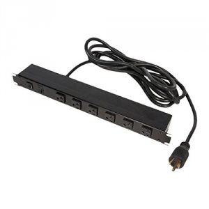 Rack PS19-F6-15-20A-N 20a Power Strip, Front Outlets, 15ft Cord