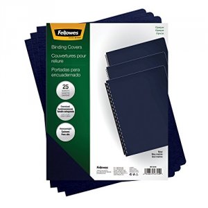 Fellowes 5224801 Binding Covers Futura Navy Oversize 25pk,dds Must Be 