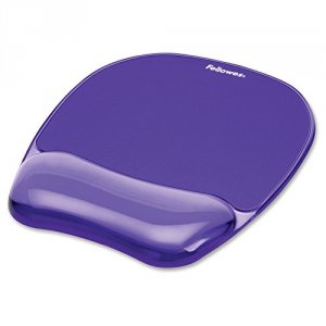 Fellowes 91441 Crystalsreg; Gel Mousepadwrist Rest - Purple - 0.75 X 7