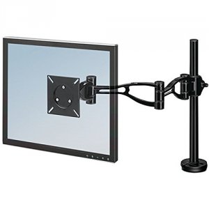 Fellowes 8041601 The  Depth Adjustable Monitor Arm Adjusts Easily In E