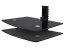 Jem XMB1-0102-BLK Glass Shelf Wall Mount