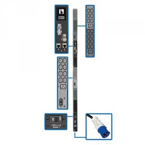 Tripp PDU3EVN6G30B 3-phase Pdu Monitored 10kw 200208240v 42 C13; 6 C19