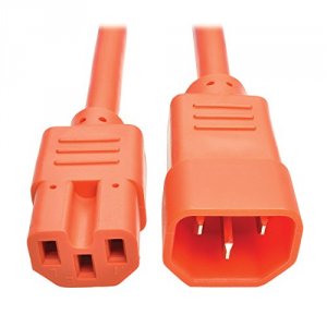 Tripp P018-002-AOR 2ft Heavy Duty Power Extension Cord 15a