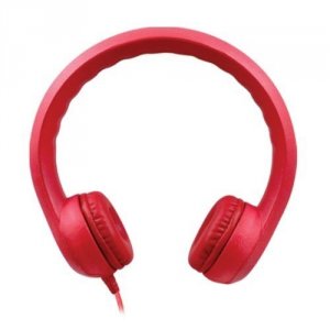 Hamiltonbuhl KIDS-RED Flex-phones, Foam Headphones, Red