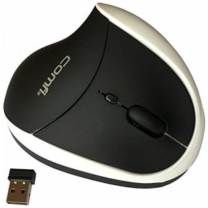 Ergoguys EM011-WW White Ergonomic 5 Button Wireless Mouse