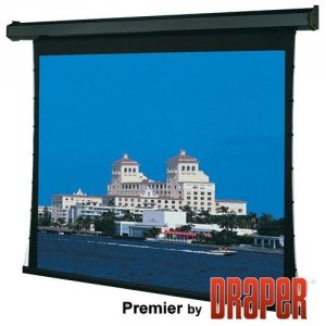 Draper 101391L Premier, 220 Inch, Hdtv, Matt White Xt1000v, 110 V, Wit