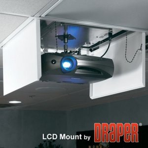 Draper 300051 Lcd Lift B With Bomb Bay Ceiling Closure, 110 V