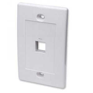 Intellinet 163286 1 Outlet White Wall Plate