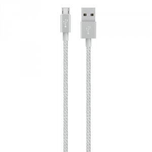 Belkin F2CU021BT04-SLV Cable,premium,usb,usbausbmicrob,4 ,silv