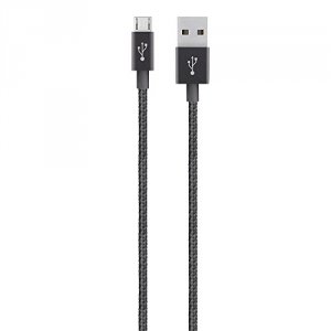 Belkin F2CU021BT04-BLK Cable,premium,usb,usbausbmicrob,4-foot,blac