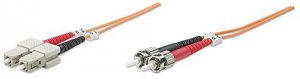 Intellinet 751063 20m 66ft Stsc Multi Mode Fiber Cable