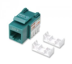 Intellinet 210638 Cat6 Green Keystone Jack Utp