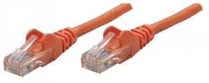 Intellinet 338332 100 Ft Orange Cat5e Snagless Patch Cable