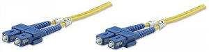 Intellinet 470629 10ft Scsc Single Mode Fiber Optic Cable