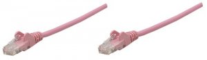 Intellinet 392754 1.5 Ft Pink Cat6 Snagless Patch Cable