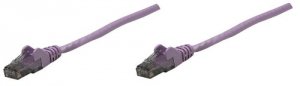 Intellinet 393133 5 Ft Purple Cat6 Snagless Patch Cable