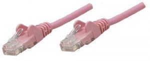 Intellinet 453059 1.5 Ft Pink Cat5e Snagless Patch Cable