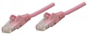 Intellinet 453080 7 Ft Pink Cat5e Snagless Patch Cable