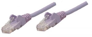 Intellinet 453424 0.5 Ft Purple Cat5e Snagless Patch Cable