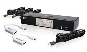 Iogear GCS1794MDPKIT 4-port Hdmi Kvmp Switch With Mini Displayport Ada