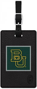 Centon S1-CBT-BAY-00A Black Leather Classic Bag Tag Baylor Uni