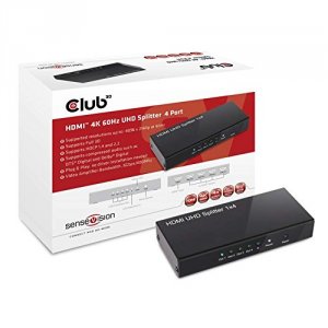 Club CSV-1380 Hdmi Splitter 4 Ports,both Mechanical And Intelligent Sw