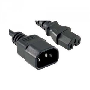 Enet C14C15-10F-ENC C14 To C15 10ft Black Power Extension Cord 14 Awg 