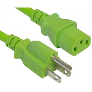 Enet N515-C13-GN-10F-ENC 5-15p To C13 10ft Green Power Cord