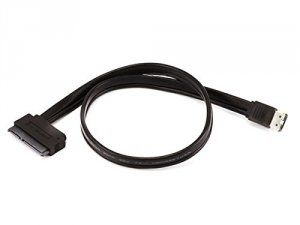 Monoprice 8492 19inch Esatap To Sata 22pin Cable - Black