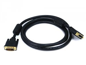 Monoprice 3546 Dual Link Dvi-d Mf Ext Cable, Black 6ft