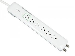 Monoprice 9199 Slim Power Surge Protector - 6 Outlet