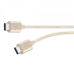 Belkin F2CU041BT06INGD Cable,premium,usb 2.0,type C-type C,6,gold