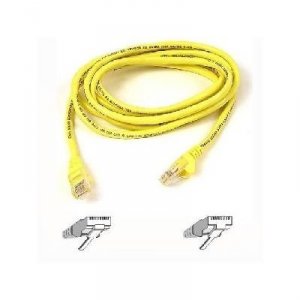 Belkin A3L791-01-YLW-M Cat5e Molded Patch Cable  Rj45mrj45m 1 Yellow