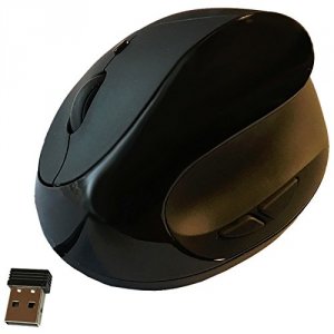 Ergoguys EM011-BKW Black Ergonomic 5 Button Wireless Mouse