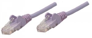 Intellinet 453509 25 Ft Purple Cat5e Snagless Patch Cable