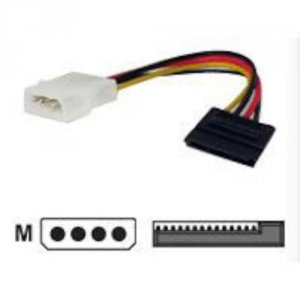 Cru 7356-300-03 Power Adapter - 4 Pin Internal Power (m) - 15 Pin Sata