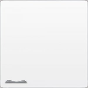 Mooreco 2029D Porcelain Markerboard - Ultra Trim (silver) - 4 Feet H X