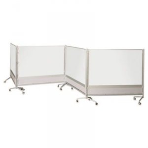 Mooreco 74764 Mooreco Mobile Dry-erase Double-sided Partition - 76 (6.