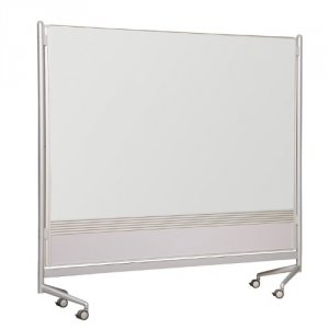 Mooreco 74764 Mooreco Mobile Dry-erase Double-sided Partition - 76 (6.