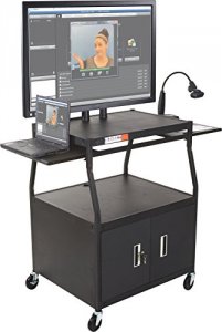 Mooreco 27531 Wide Body Flat Panel Tv Cart Wcabinet