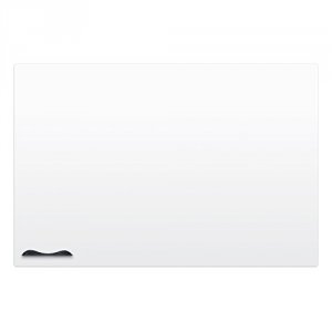 Mooreco 208JG-25 Elemental Frameless Whiteboard - Gloss White  4inh X 